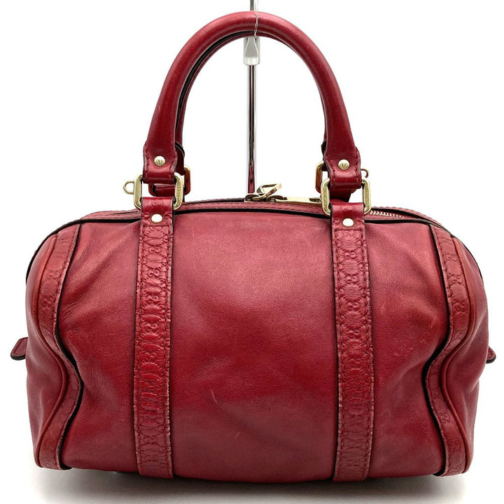 GUCCI グッチ 269876 ミニボストンバッグ ハンドバッグ レザー レッド