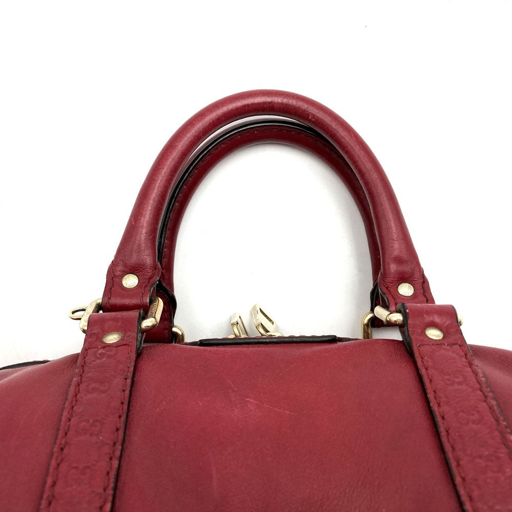 GUCCI グッチ 269876 ミニボストンバッグ ハンドバッグ レザー レッド
