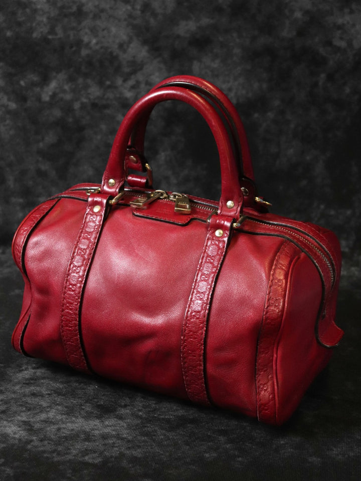 GUCCI グッチ 269876 ミニボストンバッグ ハンドバッグ レザー レッド