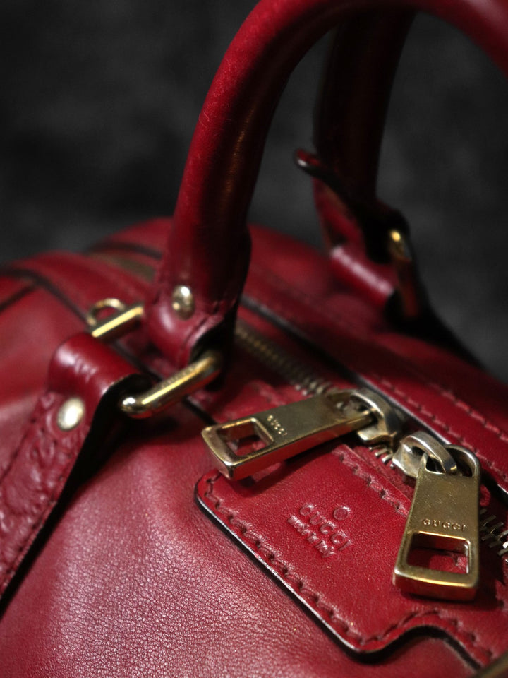 GUCCI グッチ 269876 ミニボストンバッグ ハンドバッグ レザー レッド
