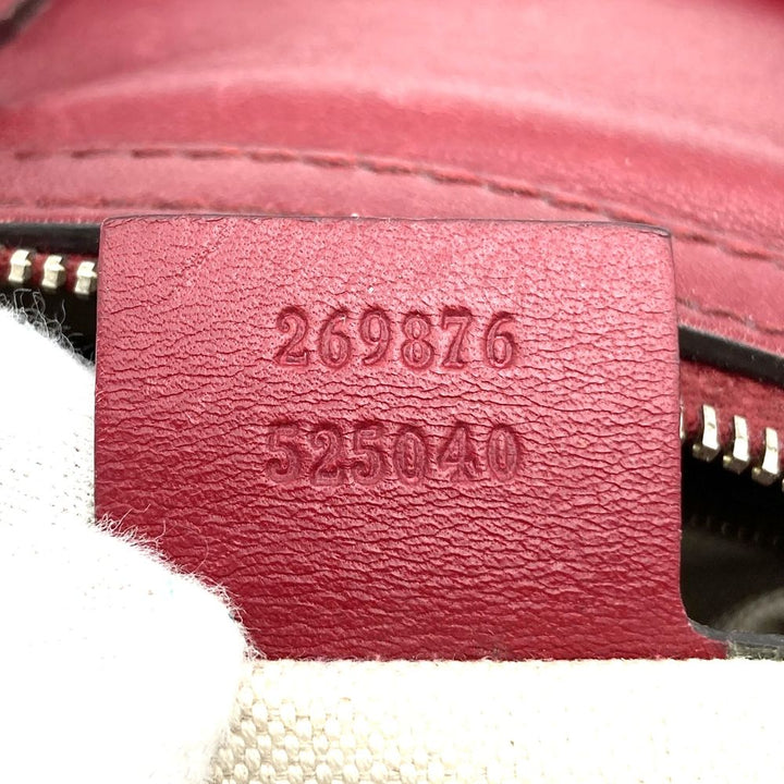 GUCCI グッチ 269876 ミニボストンバッグ ハンドバッグ レザー レッド