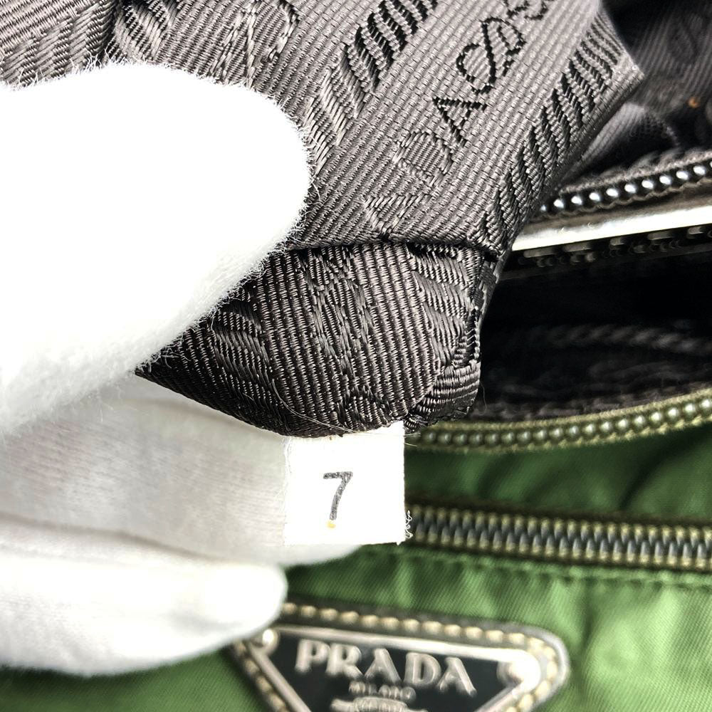 PRADA プラダ ショルダーバッグ ナイロン カーキ