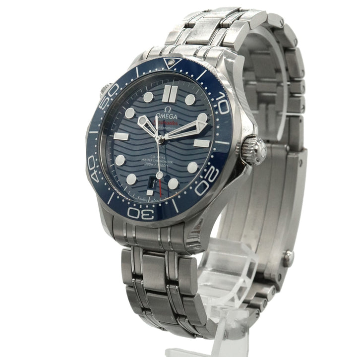 美品 OMEGA オメガ シーマスター ダイバー 300M 210.30.42.20.03.001 腕時計 自動巻き ブルー