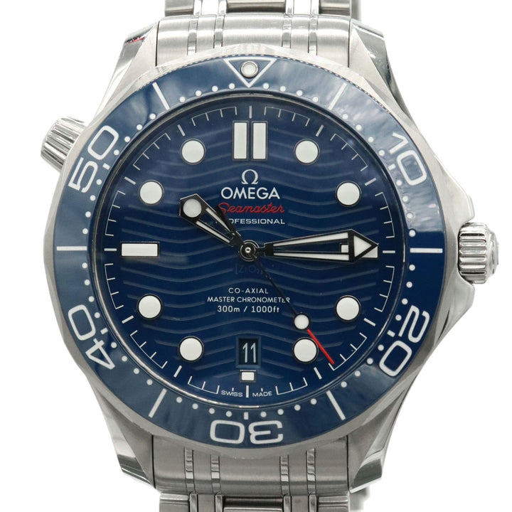 美品 OMEGA オメガ シーマスター ダイバー 300M 210.30.42.20.03.001 腕時計 自動巻き ブルー