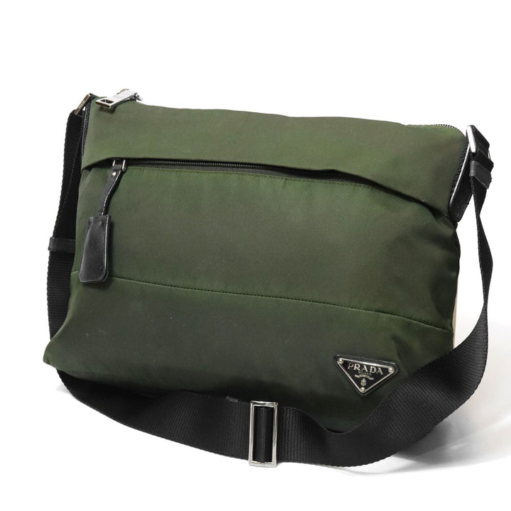 PRADA プラダ ショルダーバッグ ナイロン カーキ
