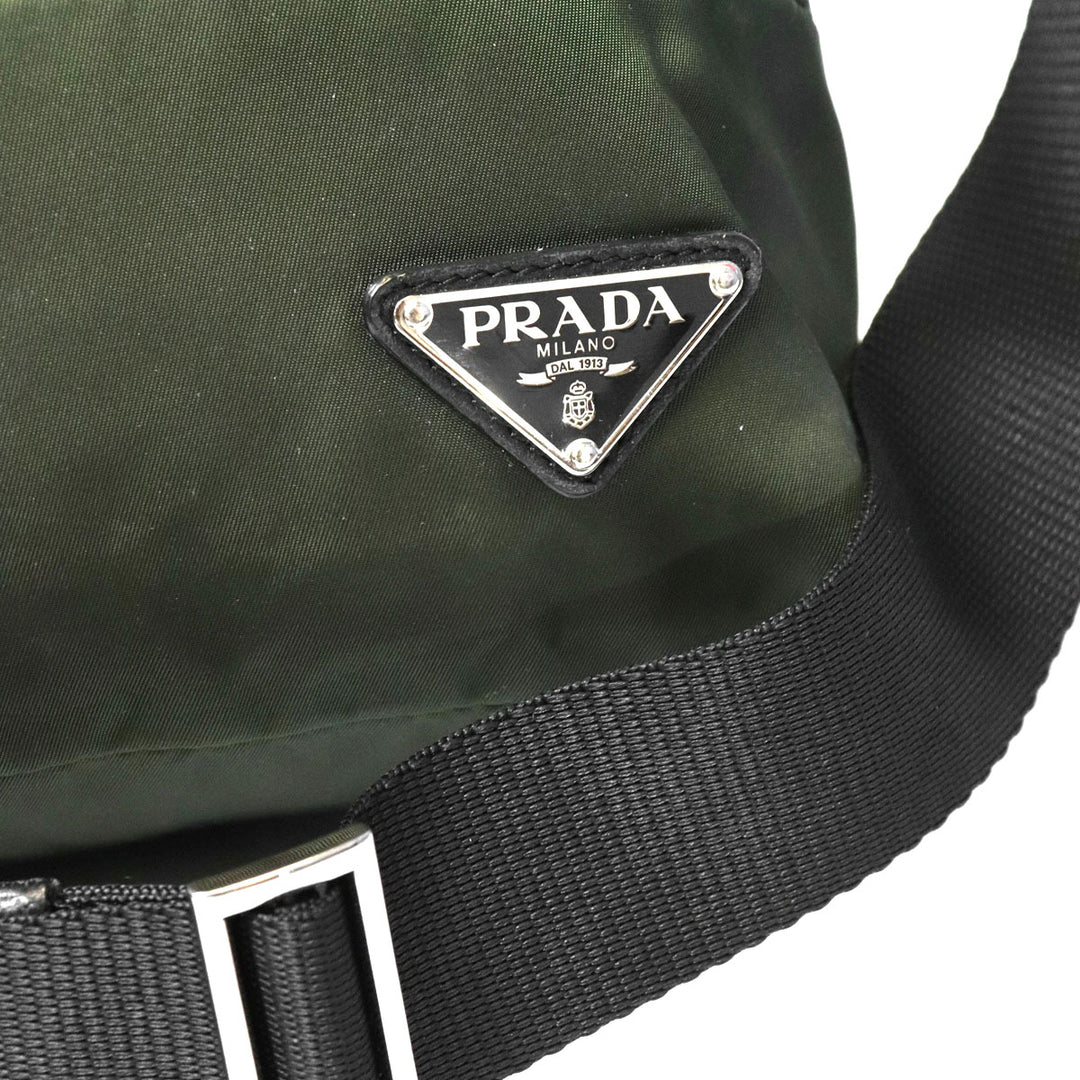PRADA プラダ ショルダーバッグ ナイロン カーキ