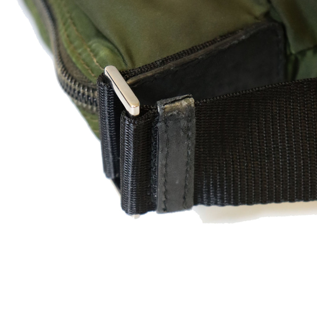 PRADA プラダ ショルダーバッグ ナイロン カーキ