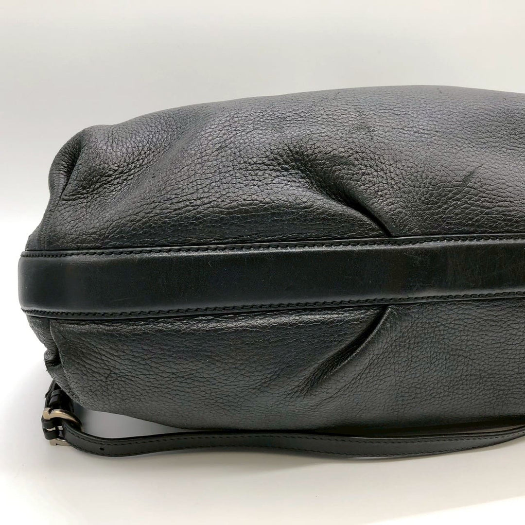 Salvatore Ferragamo フェラガモ ガンチーニ トートバッグ ショルダーバッグ 2way レザー ブラック ヴィンテージ