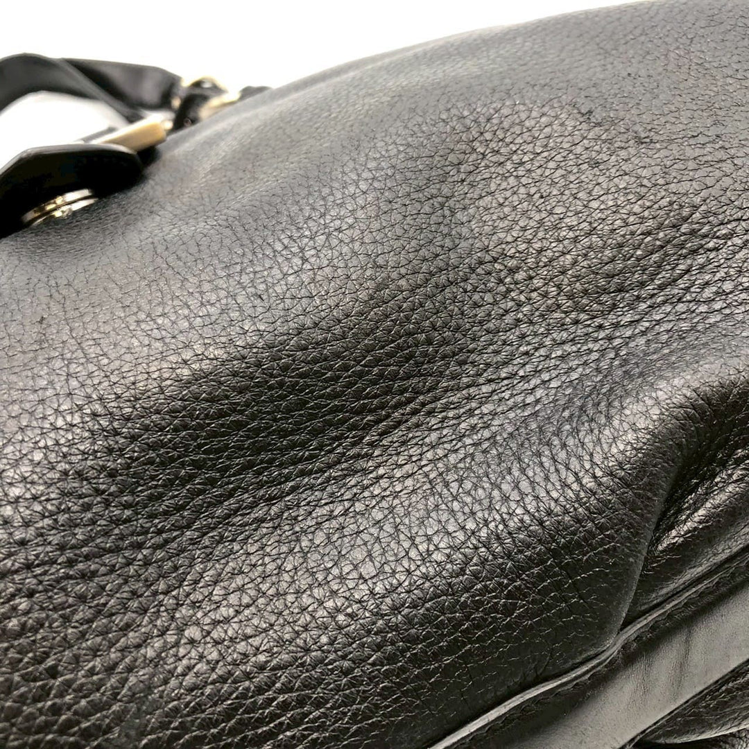 Salvatore Ferragamo フェラガモ ガンチーニ トートバッグ ショルダーバッグ 2way レザー ブラック ヴィンテージ