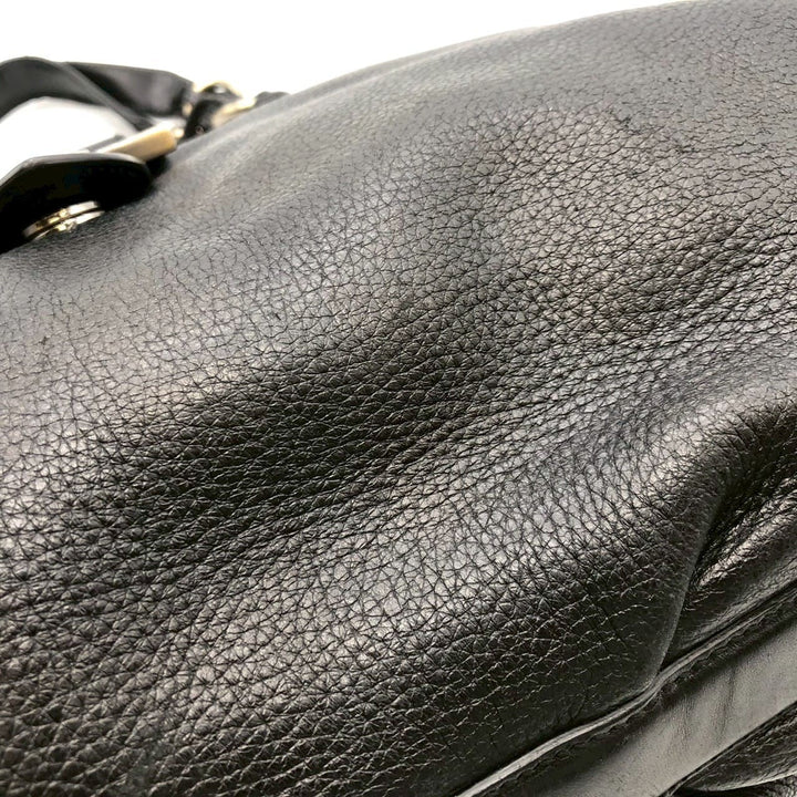 Salvatore Ferragamo フェラガモ ガンチーニ トートバッグ ショルダーバッグ 2way レザー ブラック ヴィンテージ