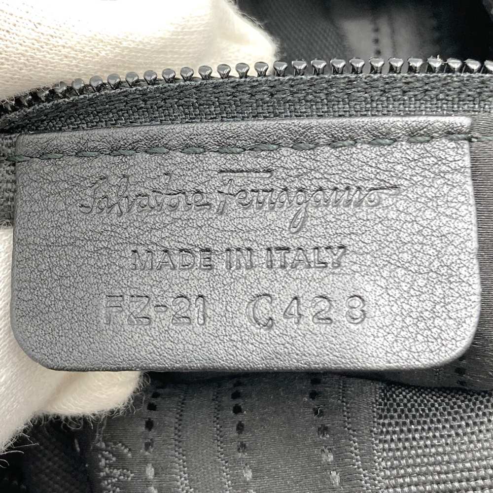 Salvatore Ferragamo フェラガモ ガンチーニ トートバッグ ショルダーバッグ 2way レザー ブラック ヴィンテージ