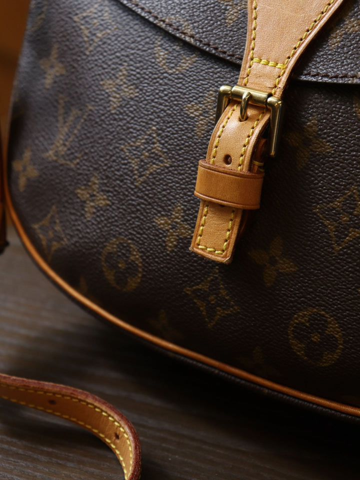 LOUIS VUITTON ルイ・ヴィトン ジュヌフィーユ ショルダーバッグ 斜め掛け ブラウン モノグラムキャンバス PVC M51226 LV L/V ビトン