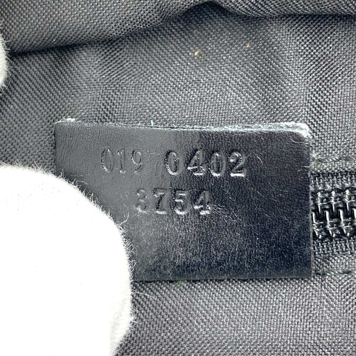 GUCCI グッチ 019 0402 トートバッグ ハンドバッグ GGキャンバス レザー ブラック