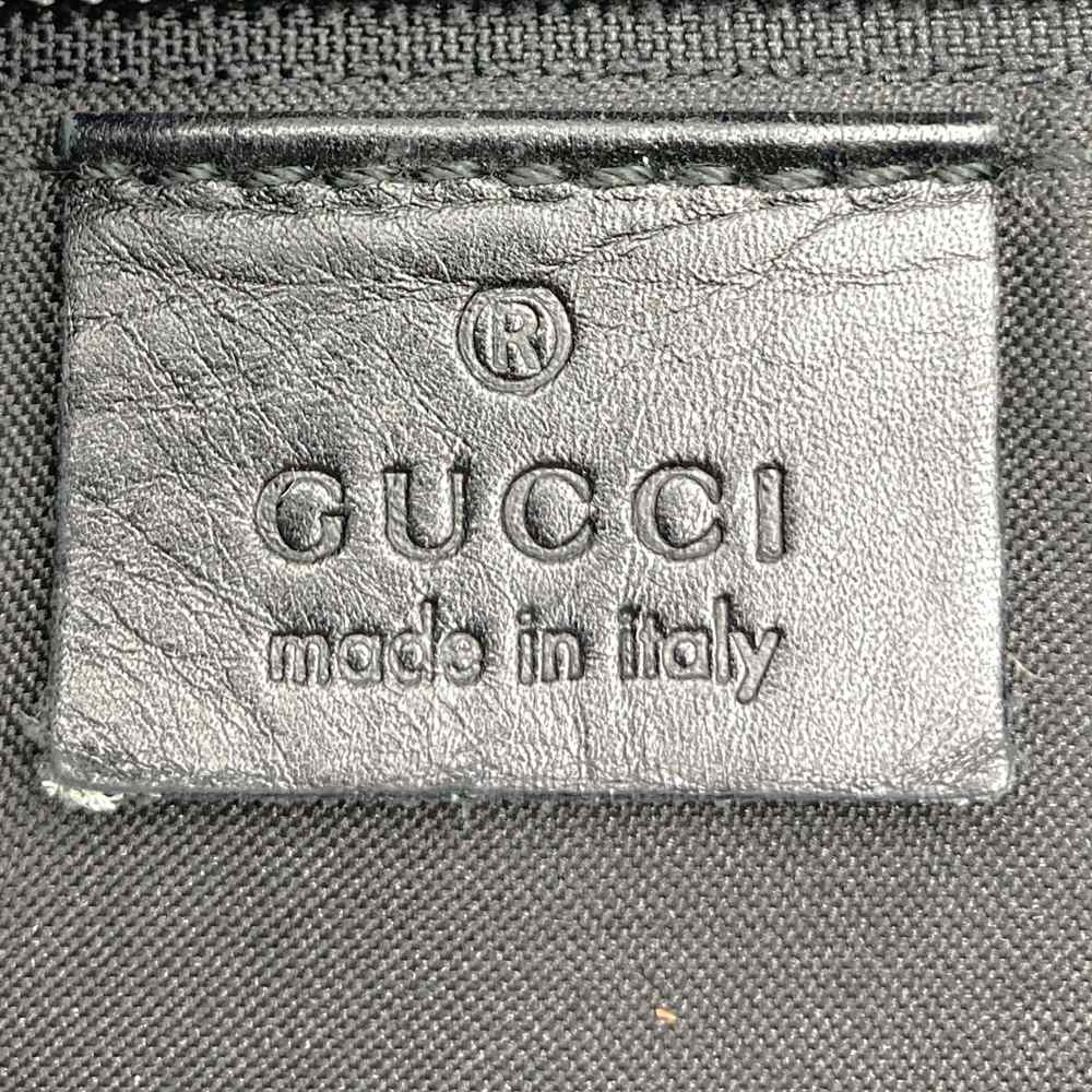 GUCCI グッチ 019 0402 トートバッグ ハンドバッグ GGキャンバス レザー ブラック