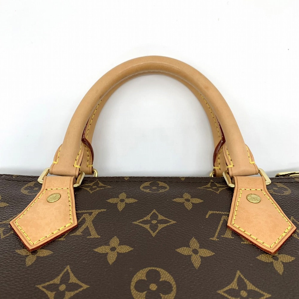 LOUIS VUITTON ルイ・ヴィトン スピーディ30 マイLVワールドツアー ラベル ワッペン ハンドバッグ モノグラムキャンバス ブラウン
