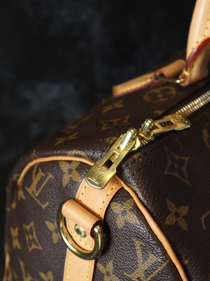 LOUIS VUITTON ルイ・ヴィトン スピーディ30 マイLVワールドツアー ラベル ワッペン ハンドバッグ モノグラムキャンバス ブラウン