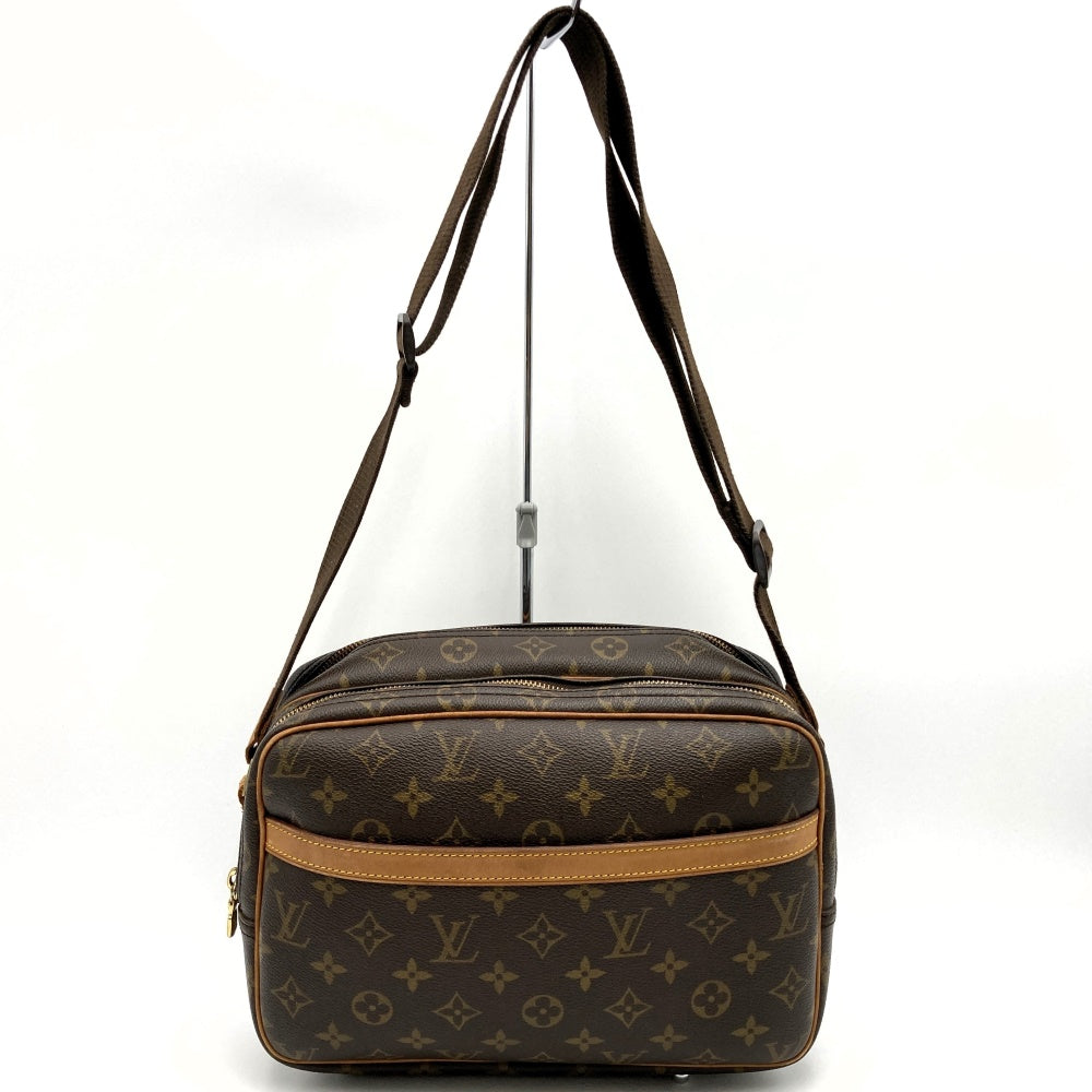 LOUIS VUITTON ルイ・ヴィトン M45254 リポーターPM 斜め掛け ショルダーバッグ ブラウン モノグラムキャンバス PVC