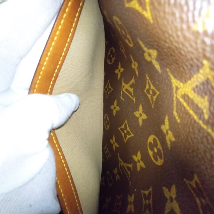 LOUIS VUITTON ルイ・ヴィトン M45254 リポーターPM 斜め掛け ショルダーバッグ ブラウン モノグラムキャンバス PVC