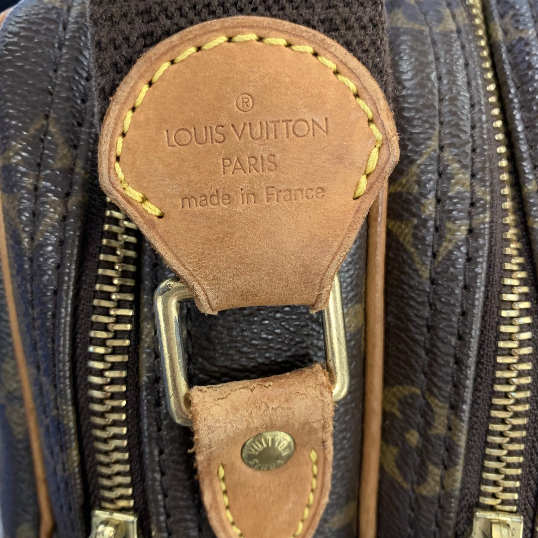 LOUIS VUITTON ルイ・ヴィトン M45254 リポーターPM 斜め掛け ショルダーバッグ ブラウン モノグラムキャンバス PVC