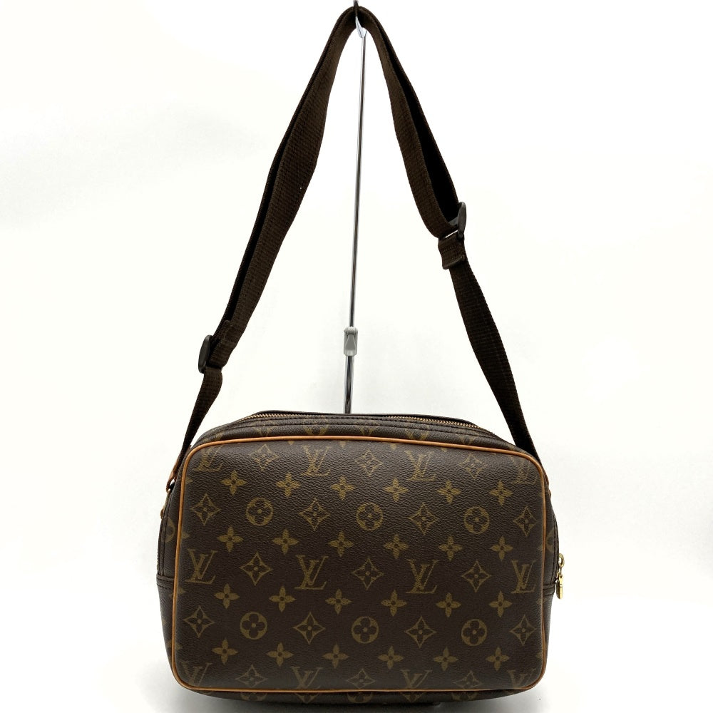 LOUIS VUITTON ルイ・ヴィトン M45254 リポーターPM 斜め掛け ショルダーバッグ ブラウン モノグラムキャンバス PVC