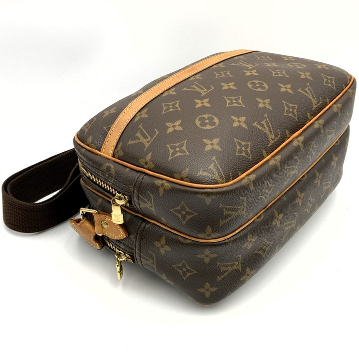 LOUIS VUITTON ルイ・ヴィトン M45254 リポーターPM 斜め掛け ショルダーバッグ ブラウン モノグラムキャンバス PVC