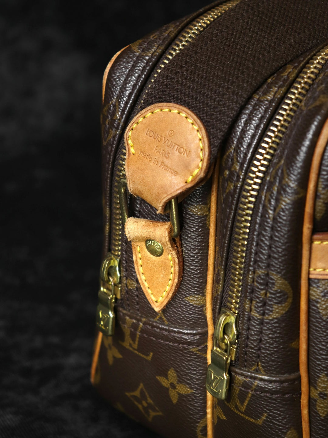 LOUIS VUITTON ルイ・ヴィトン M45254 リポーターPM 斜め掛け ショルダーバッグ ブラウン モノグラムキャンバス PVC