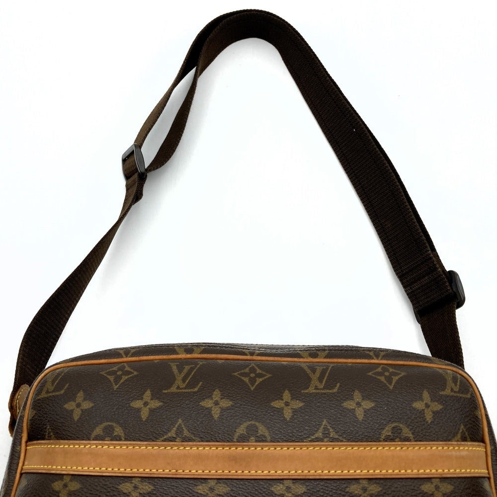 LOUIS VUITTON ルイ・ヴィトン M45254 リポーターPM 斜め掛け ショルダーバッグ ブラウン モノグラムキャンバス PVC
