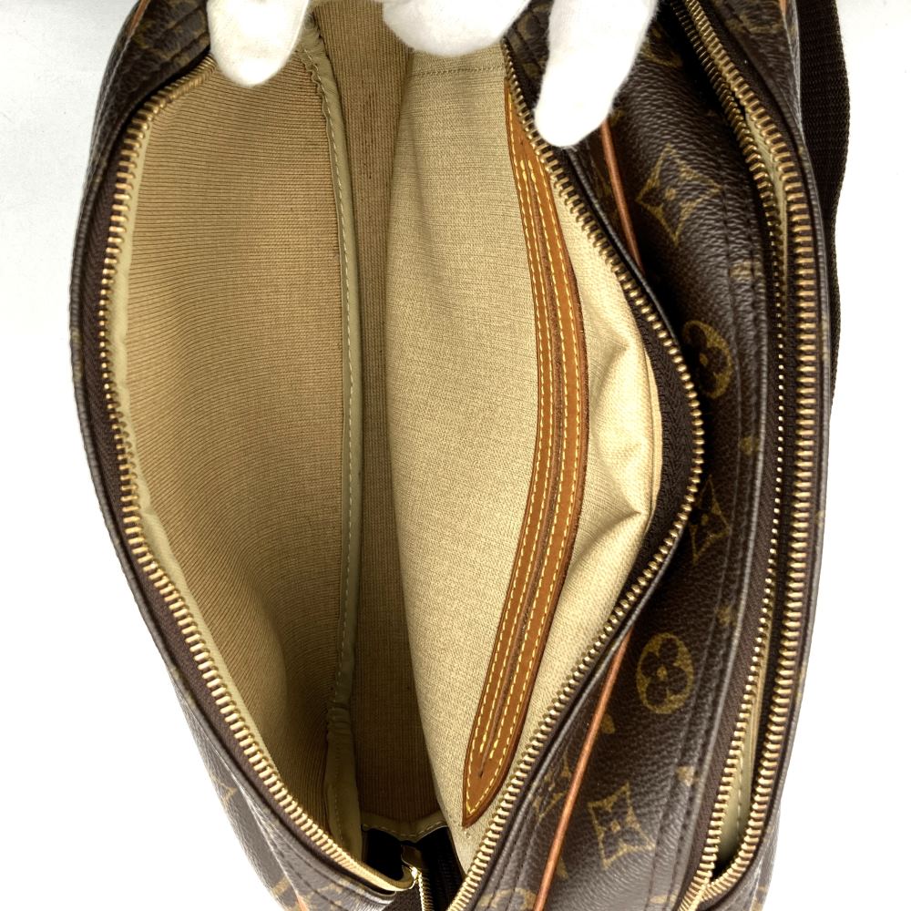 LOUIS VUITTON ルイ・ヴィトン M45254 リポーターPM 斜め掛け ショルダーバッグ ブラウン モノグラムキャンバス PVC