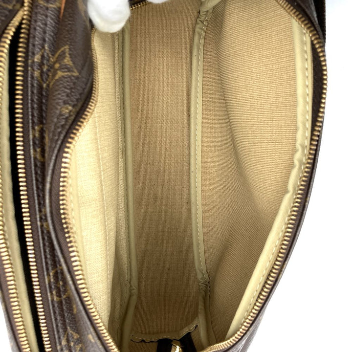 LOUIS VUITTON ルイ・ヴィトン M45254 リポーターPM 斜め掛け ショルダーバッグ ブラウン モノグラムキャンバス PVC
