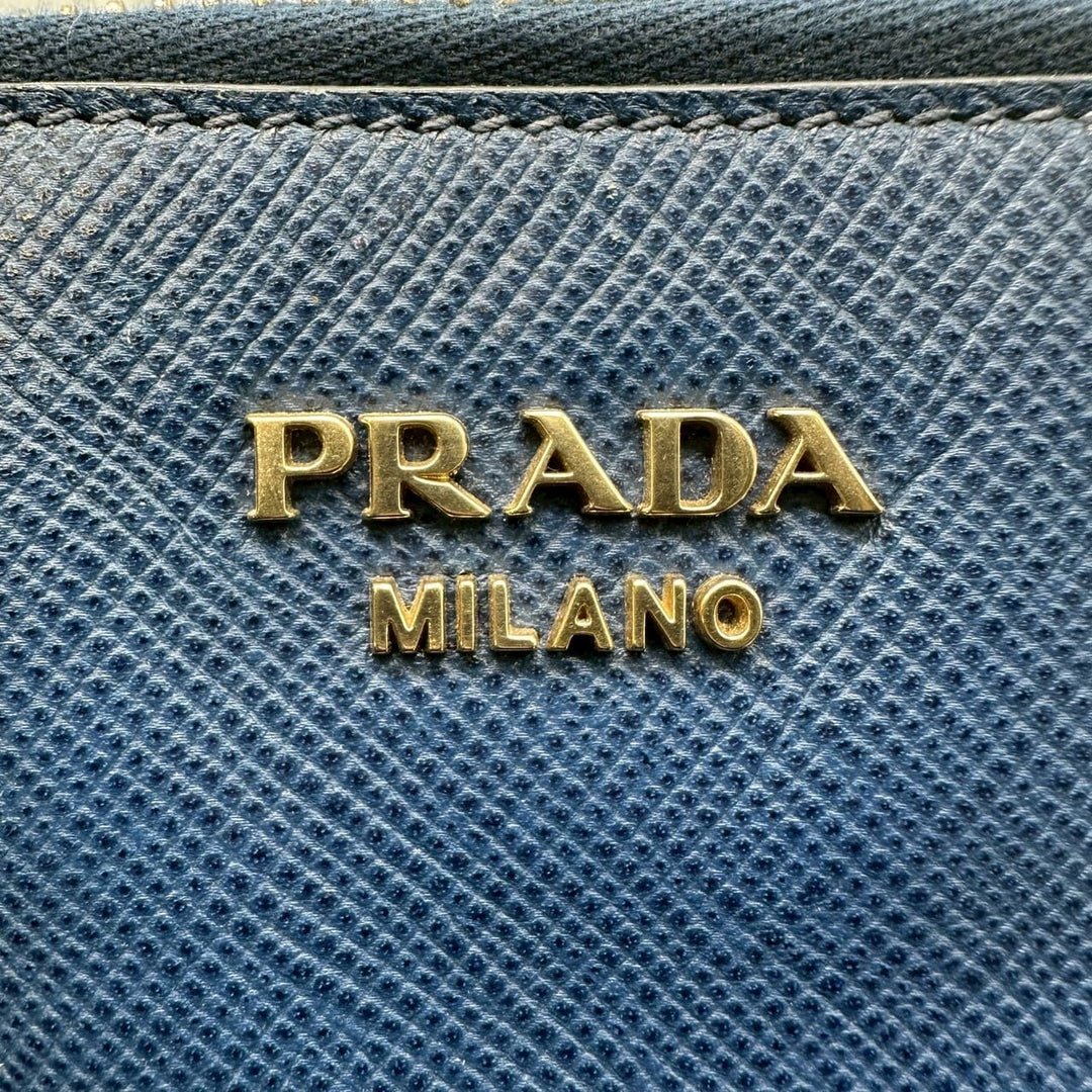 PRADA プラダ ハンドバッグ トートバッグ サフィアーノ ザー ブルー ヴィンテージ ブランド