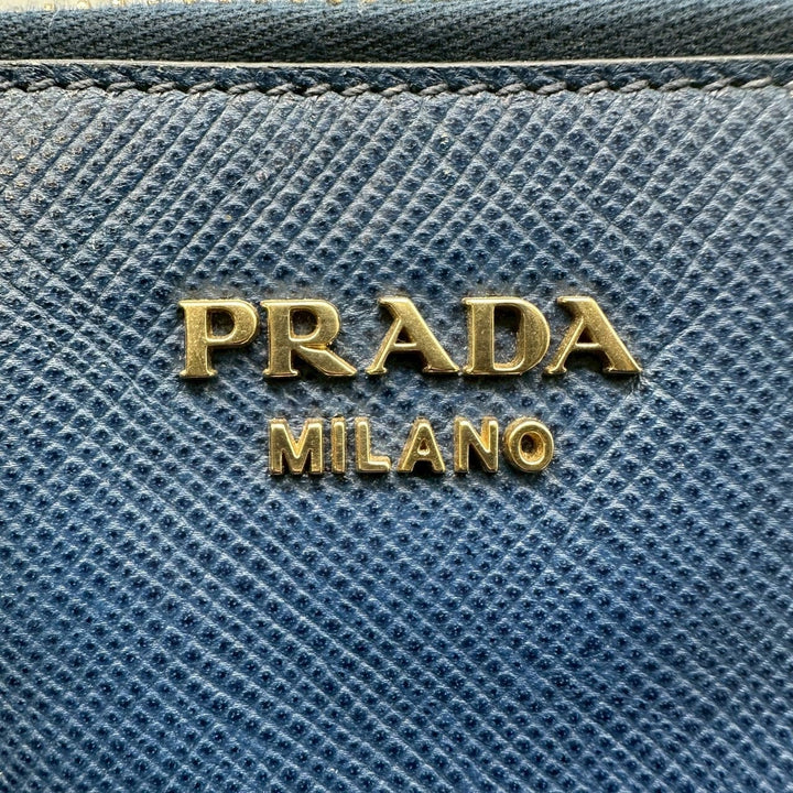 PRADA プラダ ハンドバッグ トートバッグ サフィアーノ ザー ブルー ヴィンテージ ブランド