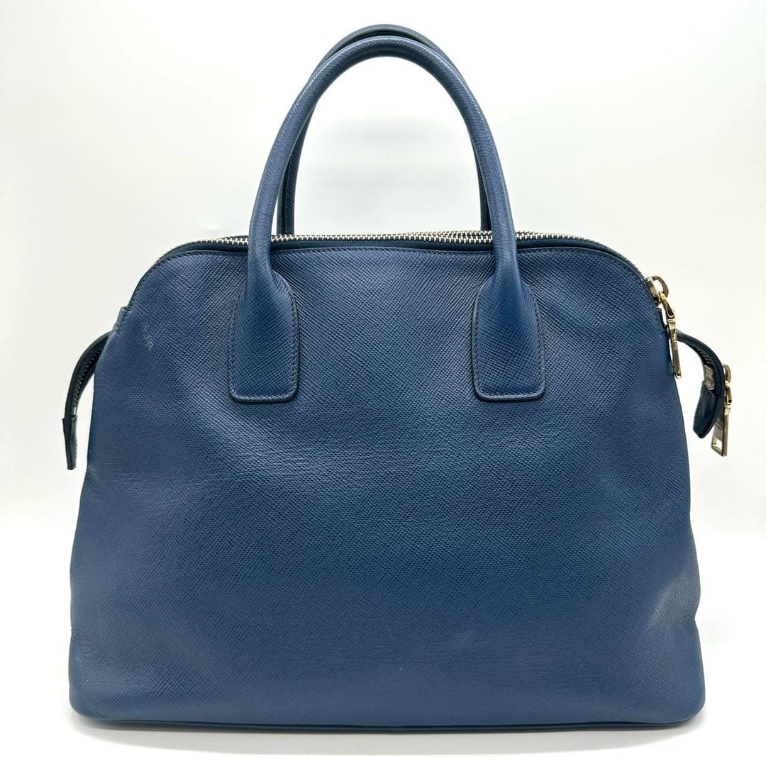 PRADA プラダ ハンドバッグ トートバッグ サフィアーノ ザー ブルー ヴィンテージ ブランド