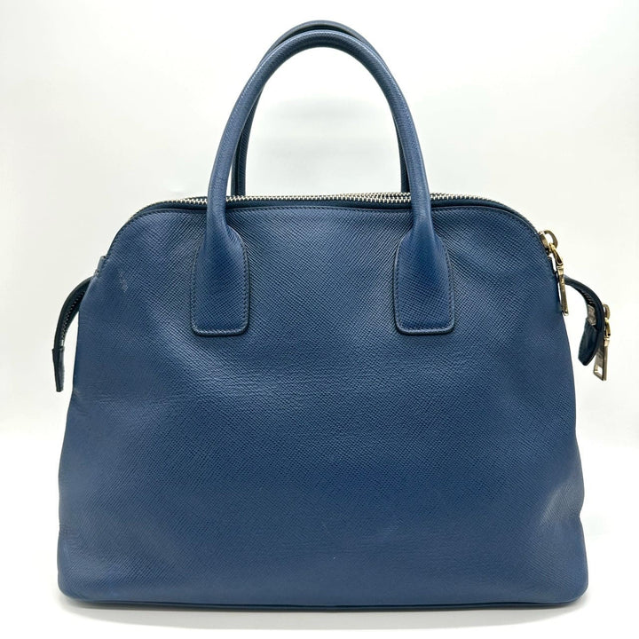 PRADA プラダ ハンドバッグ トートバッグ サフィアーノ ザー ブルー ヴィンテージ ブランド