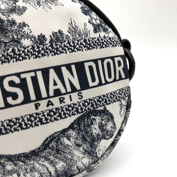 Christian Dior クリスチャンディオール トワル ドゥ ジュイ コインケース ホワイト/ブルー 白/青 タイガー 虎 ファブリック
