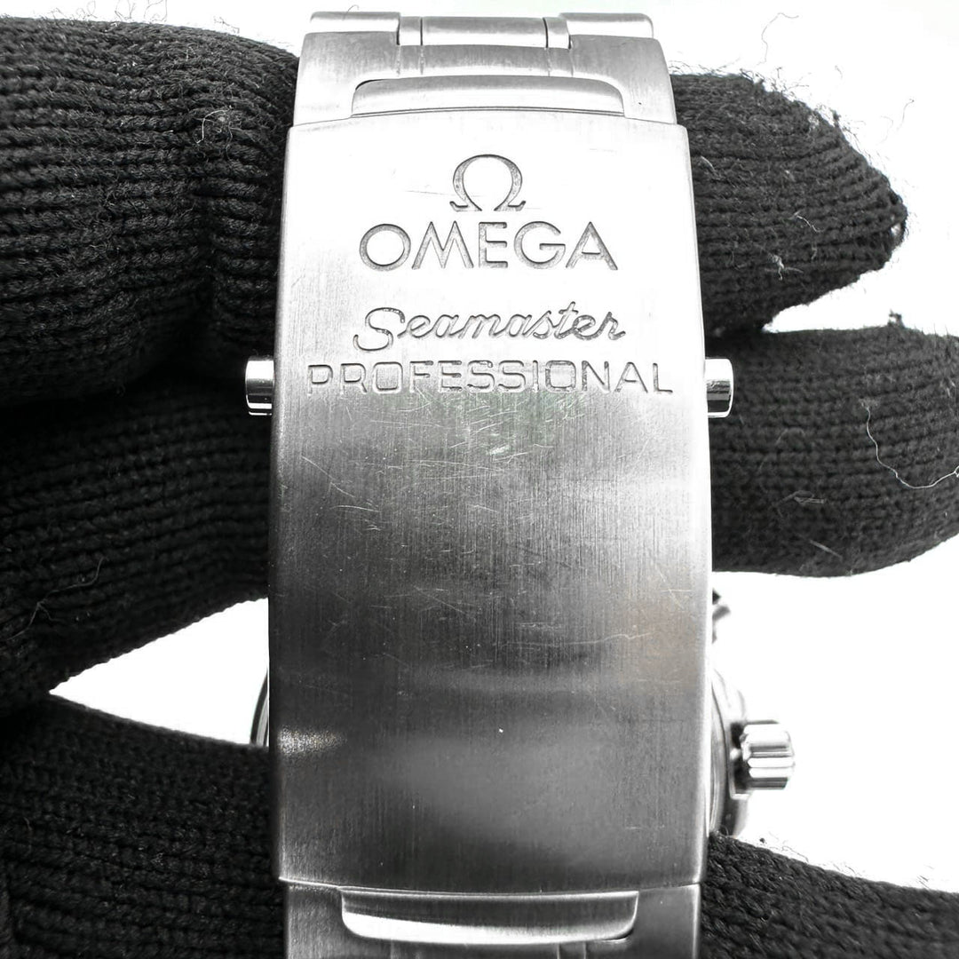 OMEGA オメガ 2595.30 シーマスター アプネア マイヨール クロノグラフ 腕時計 自動巻き ホワイト