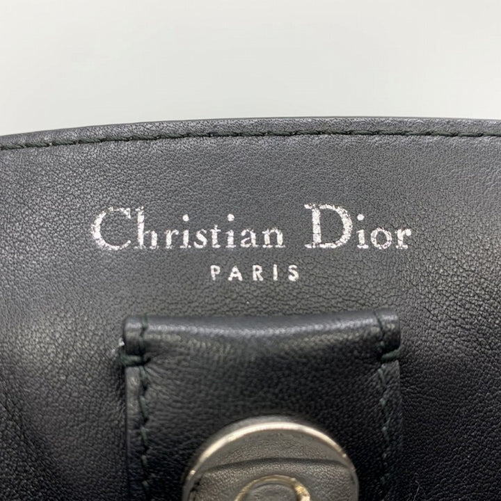 Dior ディオール 2016年クルーズコレクション パラダイスシリーズ ディオリッシモ ハンドバッグ ショルダーバッグ カーフレザー ブラック黒