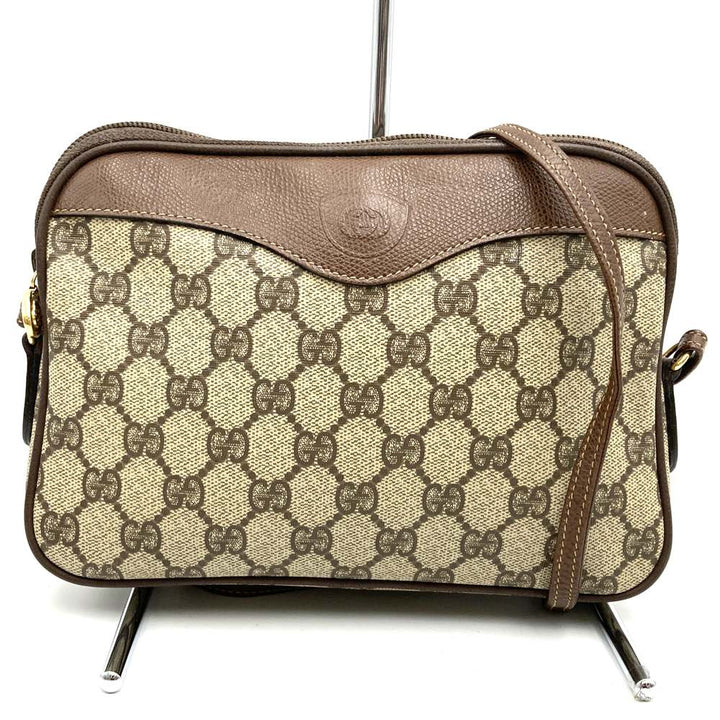 GUCCI グッチ GGスプリーム ショルダーバッグ ポシェット ブラウン オールド ヴィンテージ