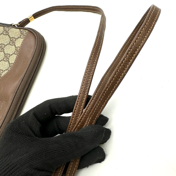 GUCCI グッチ GGスプリーム ショルダーバッグ ポシェット ブラウン オールド ヴィンテージ