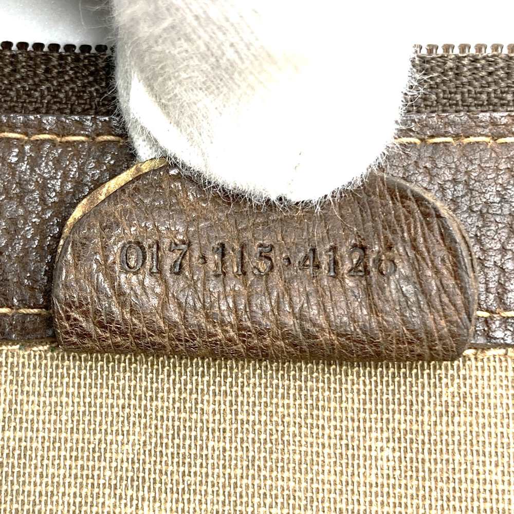 GUCCI グッチ 017 115 セカンドバッグ クラッチバッグ ポーチ GGスプリーム シェリー レザー ブラウン ヴィンテージ