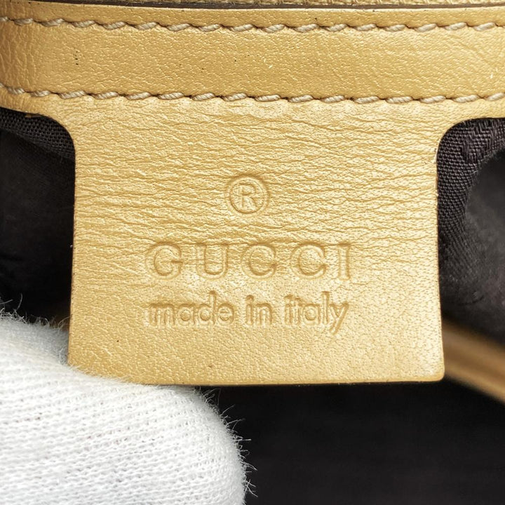 GUCCI グッチ 232969 GGキャンバス シェリーライン トートバッグ タッセル レザー ベージュ