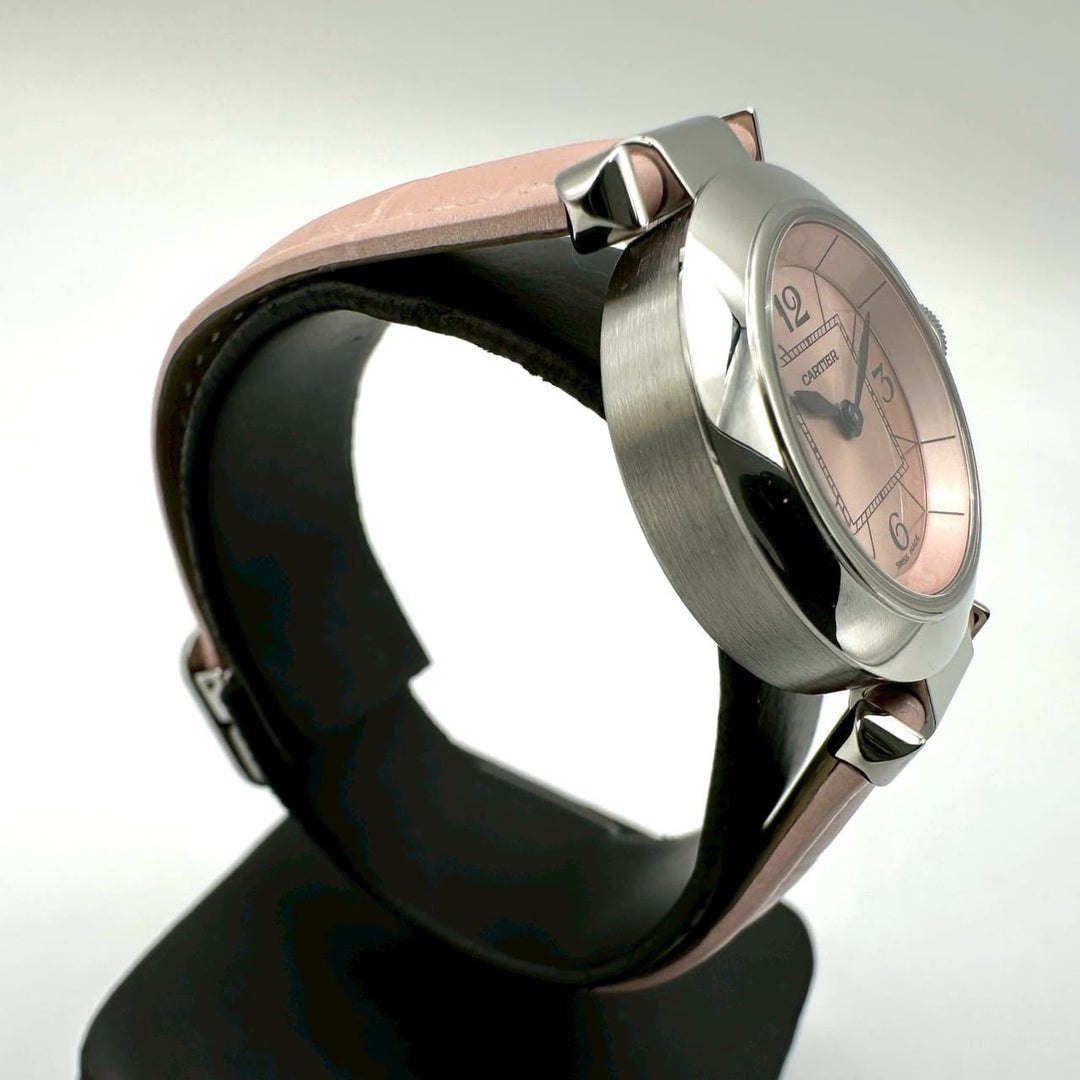 美品 Cartier カルティエ W3140026 ミスパシャ 腕時計 クォーツ ピンク