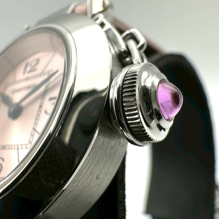 美品 Cartier カルティエ W3140026 ミスパシャ 腕時計 クォーツ ピンク