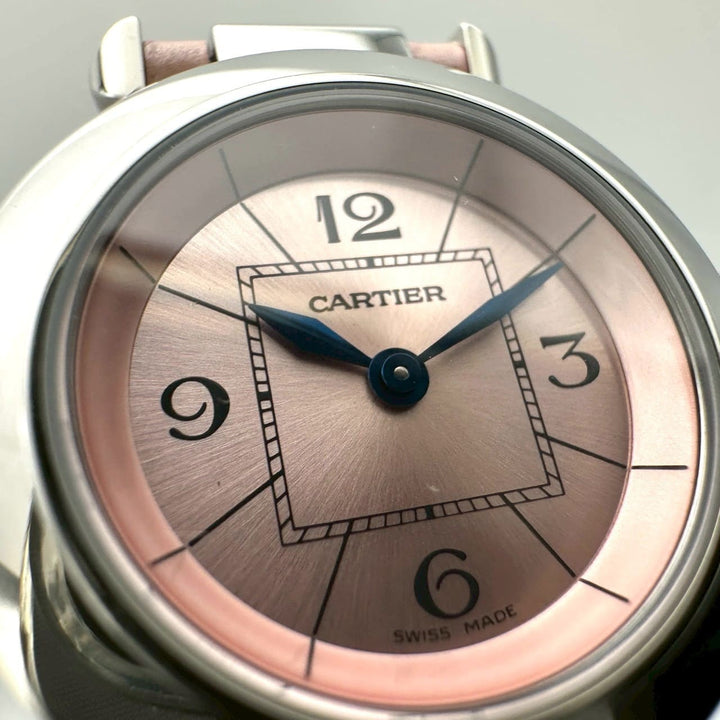 美品 Cartier カルティエ W3140026 ミスパシャ 腕時計 クォーツ ピンク