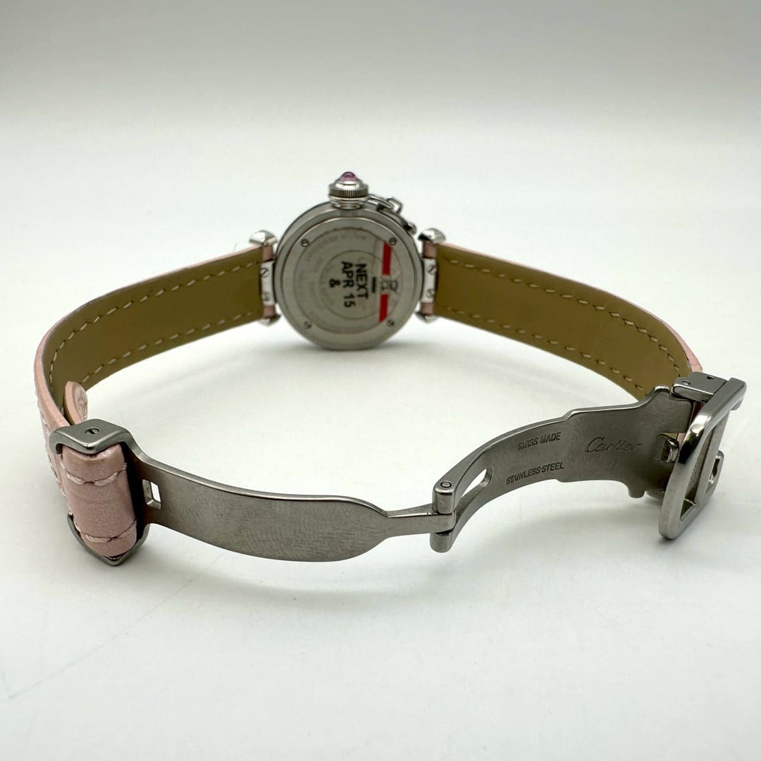 美品 Cartier カルティエ W3140026 ミスパシャ 腕時計 クォーツ ピンク