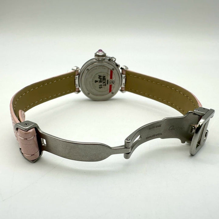 美品 Cartier カルティエ W3140026 ミスパシャ 腕時計 クォーツ ピンク