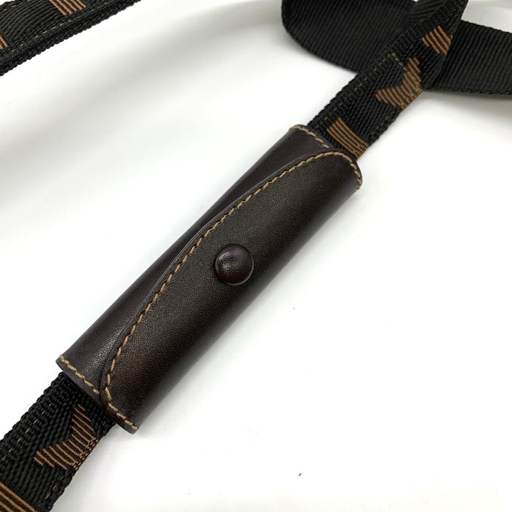 FENDI フェンディ ズッカ ボストンバッグ ナイロン ブラウン