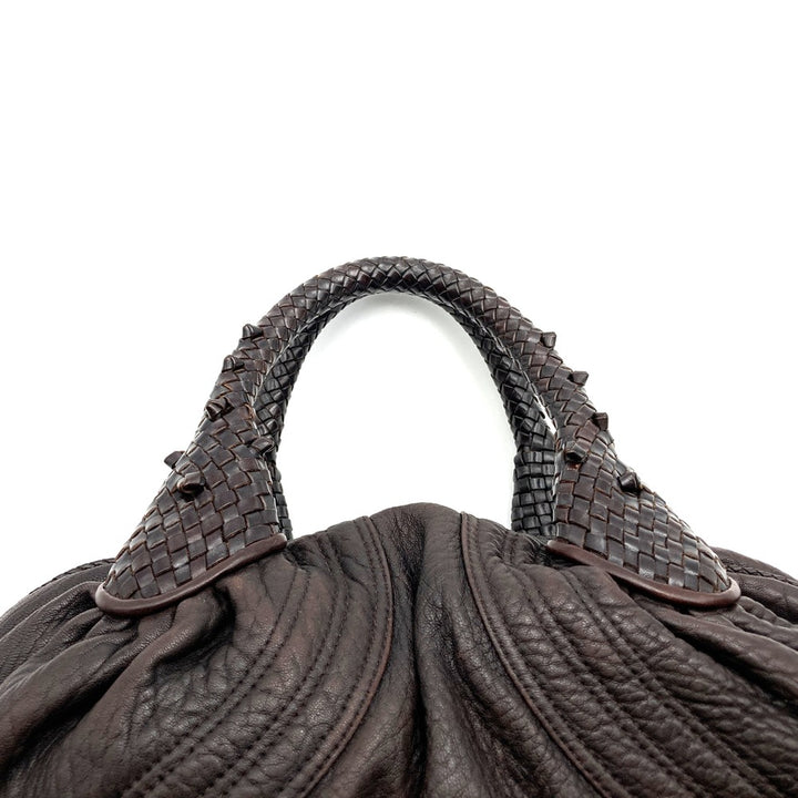 FENDI フェンディ 8BL078 ハンドバッグ スパイバッグ レザー ブラウン