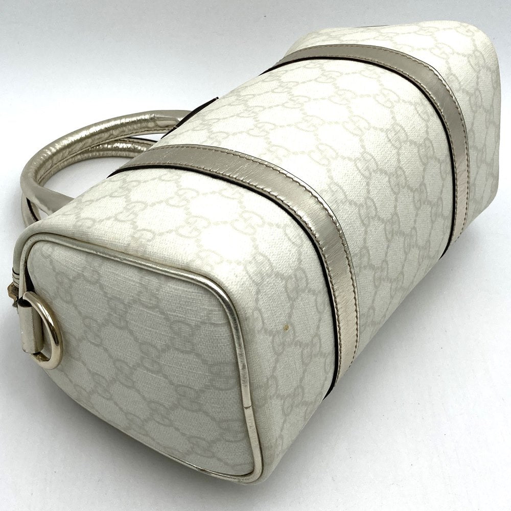 GUCCI グッチ 193604 ミニ ボストンバッグ ホワイト/ゴールド 白/金 GG