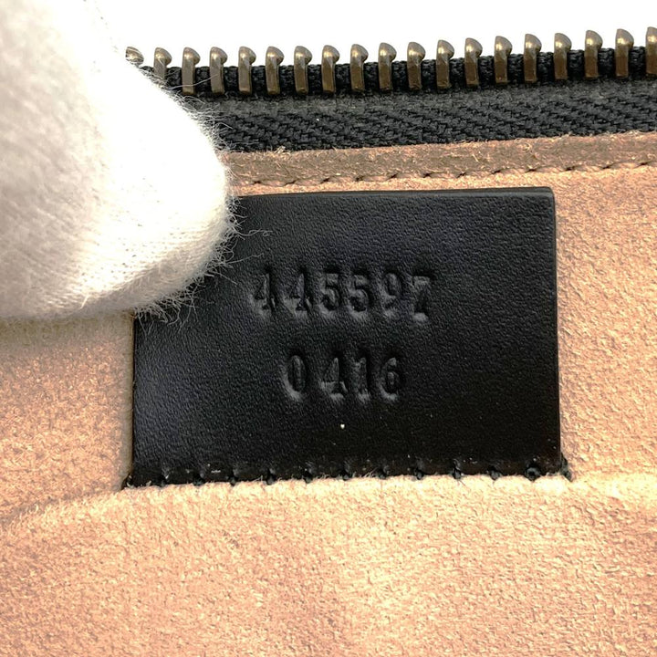 GUCCI グッチ グッチゴースト 445597 クラッチバッグ トラブル・アンドリュー コラボ レザー ブラック