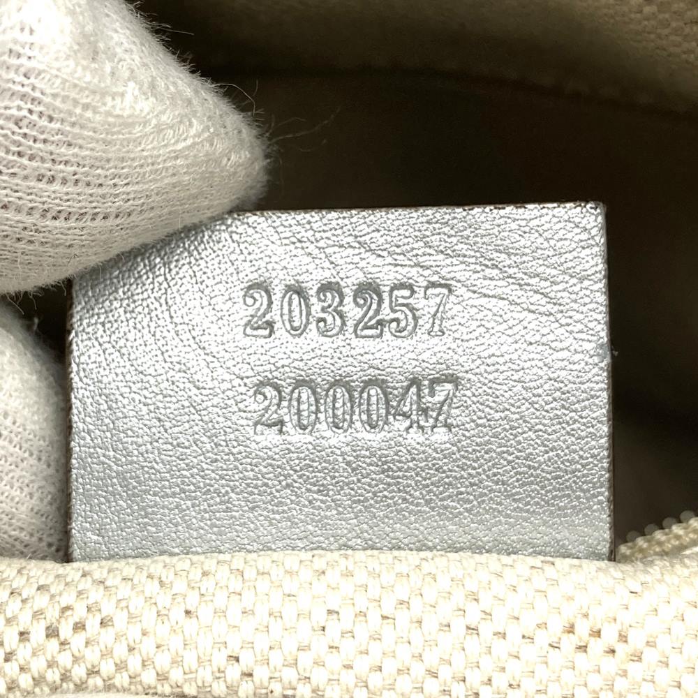 GUCCI グッチ 203257 ショルダーバッグ アビー グッチシマレザー シルバー